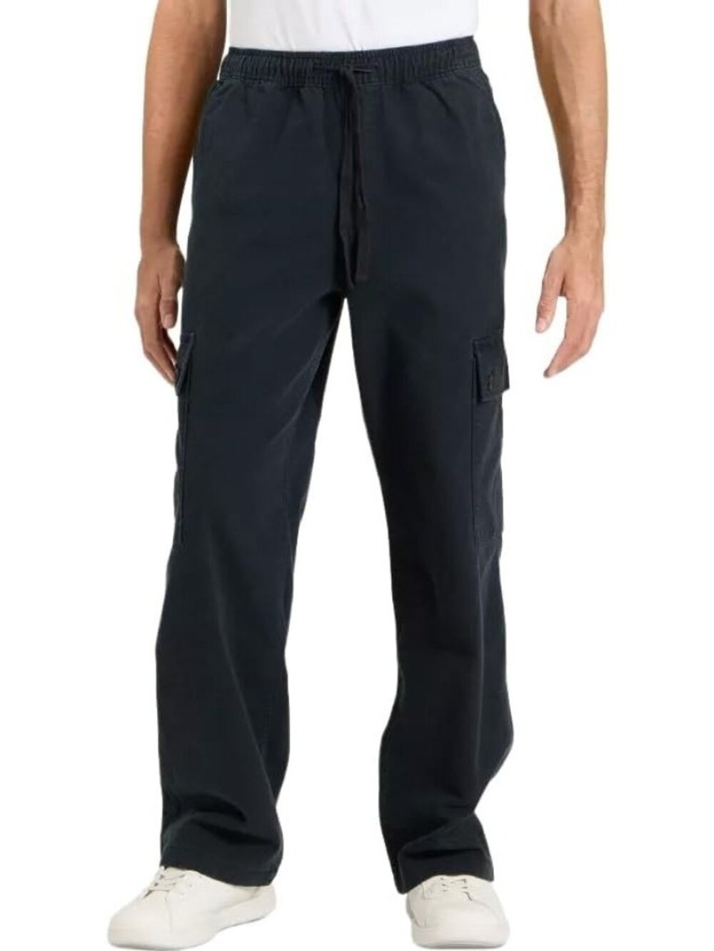 Men's Baggy Utility Pants Size XXL Original Use Black Drawstring Waistband